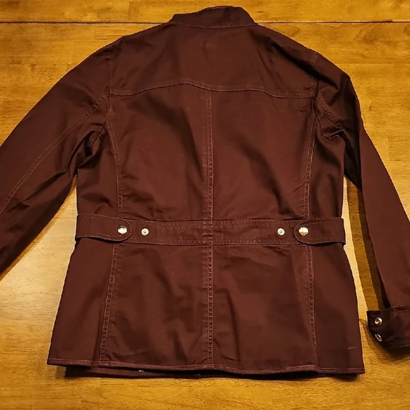 Women's Burgundy Jacket - Picture 2 of 2